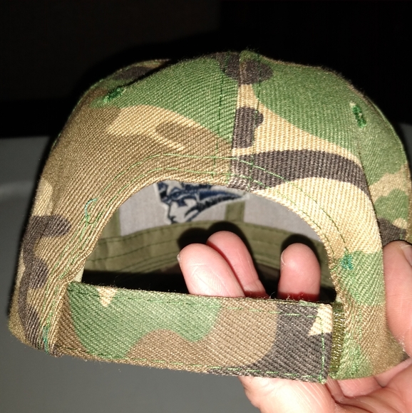 New England Patriots camouflage adjustable hat new without tags - Picture 3 of 5